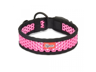 SOFTY Halsband | Länge: 40-46cm | Breite: 4,3cm | Farbe: schwarz/pink